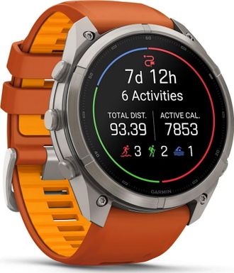 Смарт-часы Garmin Fenix 9 Pro inReach 51mm Titanium with Autumn Orange/Spark Orange Silicone Band (010-04337-00/01) - фото 3 Смарт-часы Garmin Fenix 9 Pro inReach 51mm Titanium with Autumn Orange/Spark Orange Silicone Band (010-04337-00/01) - фото 3