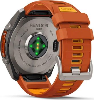 Смарт-часы Garmin Fenix 9 Pro inReach 51mm Titanium with Autumn Orange/Spark Orange Silicone Band (010-04337-00/01) - фото 6 Смарт-часы Garmin Fenix 9 Pro inReach 51mm Titanium with Autumn Orange/Spark Orange Silicone Band (010-04337-00/01) - фото 6