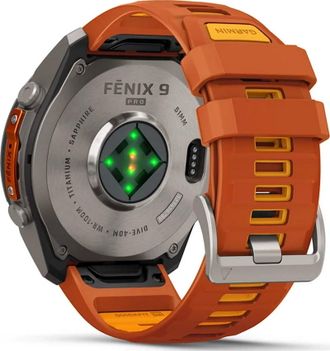 Смарт-часы Garmin Fenix 9 Pro 51mm Titanium with Autumn Orange/Spark Orange Silicone Band (010-04337-05/06) - фото 5 Смарт-часы Garmin Fenix 9 Pro 51mm Titanium with Autumn Orange/Spark Orange Silicone Band (010-04337-05/06) - фото 5