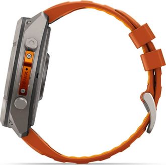 Смарт-часы Garmin Fenix 9 Pro 51mm Titanium with Autumn Orange/Spark Orange Silicone Band (010-04337-05/06) - фото 3 Смарт-часы Garmin Fenix 9 Pro 51mm Titanium with Autumn Orange/Spark Orange Silicone Band (010-04337-05/06) - фото 3