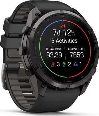 Смарт-часы Garmin Fenix 9 Pro inReach 51mm Carbon Gray DLC Titanium w. Black/Pebble Gray Silicone B. (010-04337-10/11) - фото 3 Смарт-часы Garmin Fenix 9 Pro inReach 51mm Carbon Gray DLC Titanium w. Black/Pebble Gray Silicone B. (010-04337-10/11) - фото 3