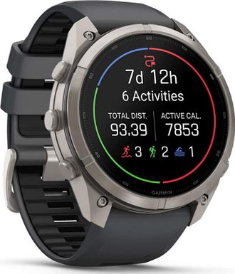 Смарт-часы Garmin Fenix 9 Pro inReach 51mm Titanium with Graphite/Black Silicone Band (010-04337-20/21) - фото 3