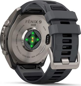 Смарт-часы Garmin Fenix 9 Pro inReach 51mm Titanium with Graphite/Black Silicone Band (010-04337-20/21) - фото 6