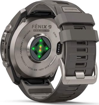 Смарт-часы Garmin Fenix 9 Pro Solar inReach 51mm Titanium with Pebble Gray/Silver Gray Silicone Band (010-04339-00/01) - фото 6