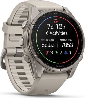 Смарт-часы Garmin Fenix 9 43mm Titanium with Fog Gray Silicone Band (010-04761-00/01) - фото 3 Смарт-часы Garmin Fenix 9 43mm Titanium with Fog Gray Silicone Band (010-04761-00/01) - фото 3