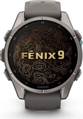 Смарт-часы Garmin Fenix 9 43mm Titanium with Pebble Gray Silicone Band (010-04761-10/11) - фото 2