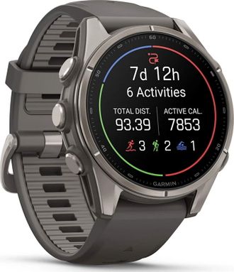 Смарт-часы Garmin Fenix 9 43mm Titanium with Pebble Gray Silicone Band (010-04761-10/11) - фото 3