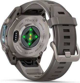 Смарт-часы Garmin Fenix 9 43mm Titanium with Pebble Gray Silicone Band (010-04761-10/11) - фото 6