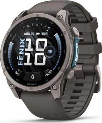 Смарт-часы Garmin Fenix 9 47mm Titanium with Pebble Gray Silicone Band (010-04762-00/01) - фото 1 Смарт-часы Garmin Fenix 9 47mm Titanium with Pebble Gray Silicone Band (010-04762-00/01) - фото 1