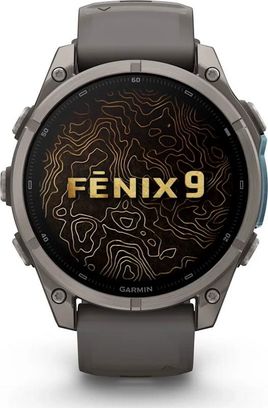 Смарт-часы Garmin Fenix 9 47mm Titanium with Pebble Gray Silicone Band (010-04762-00/01) - фото 2 Смарт-часы Garmin Fenix 9 47mm Titanium with Pebble Gray Silicone Band (010-04762-00/01) - фото 2