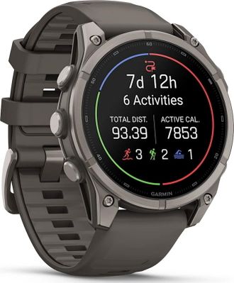 Смарт-часы Garmin Fenix 9 47mm Titanium with Pebble Gray Silicone Band (010-04762-00/01) - фото 3 Смарт-часы Garmin Fenix 9 47mm Titanium with Pebble Gray Silicone Band (010-04762-00/01) - фото 3