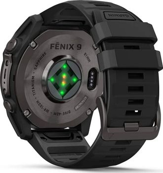 Смарт-часы Garmin Fenix 9 51mm Carbon Gray DLC Titanium with Black Silicone Band (010-04763-10/11) - фото 6