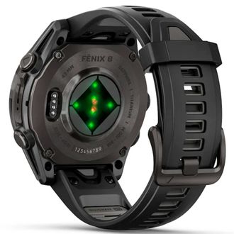 Смарт-часы Garmin fenix 8 51mm,AMOLED,Saph,CrbnGryTi/Blk,Blk/PebbleGryBnd (010-02905-21) (UA) - фото 4