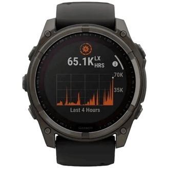 Смарт-годинник Garmin Fenix 8 Sapphire Solar Carbon Gray DLC Titanium (010-02907-10/11/70) UA - фото 2