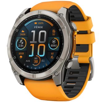 Смарт-годинник Garmin Fenix 8 AMOLED Sapphire Graphite DLC Titanium (010-02904-19) сіро-помаранчевий (UA) - фото 1 Смарт-годинник Garmin Fenix 8 AMOLED Sapphire Graphite DLC Titanium (010-02904-19) сіро-помаранчевий (UA) - фото 1