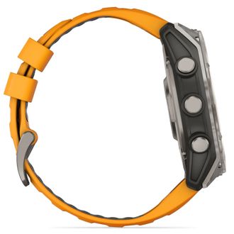 Смарт-годинник Garmin Fenix 8 AMOLED Sapphire Graphite DLC Titanium (010-02904-19) сіро-помаранчевий (UA) - фото 2 Смарт-годинник Garmin Fenix 8 AMOLED Sapphire Graphite DLC Titanium (010-02904-19) сіро-помаранчевий (UA) - фото 2