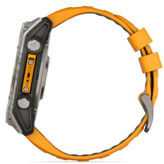 Смарт-годинник Garmin Fenix 8 AMOLED Sapphire Graphite DLC Titanium (010-02904-19) сіро-помаранчевий (UA) - фото 3 Смарт-годинник Garmin Fenix 8 AMOLED Sapphire Graphite DLC Titanium (010-02904-19) сіро-помаранчевий (UA) - фото 3