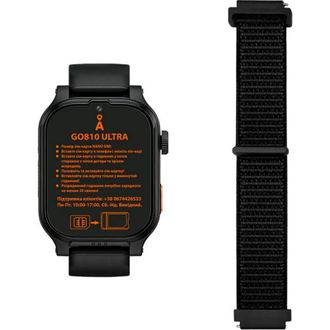 Детские смарт-часы AmiGo GO810 Ultra 4G GPS Black (UA) - фото 4 Детские смарт-часы AmiGo GO810 Ultra 4G GPS Black (UA) - фото 4