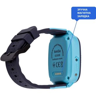 Детские часы AmiGo GO008 MILKY Blue - фото 3 Детские часы AmiGo GO008 MILKY Blue - фото 3