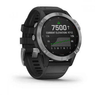 Смарт-часы Garmin Fenix 6 Solar Silver with black band (010-02410-00) - фото 2 Смарт-часы Garmin Fenix 6 Solar Silver with black band (010-02410-00) - фото 2