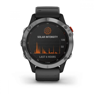 Смарт-часы Garmin Fenix 6 Solar Silver with black band (010-02410-00) - фото 5 Смарт-часы Garmin Fenix 6 Solar Silver with black band (010-02410-00) - фото 5