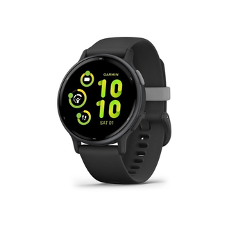 Смарт-годинник Garmin vivoactive 5 Slate Aluminum Bezel with Black Case and Silicone Band (010-02862-10/50) - фото 1
