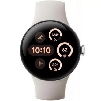 Смарт-часы Google Pixel Watch 3 41 mm Wi-Fi Polished Silver Aluminum Case/Porcelain Active Band - фото 2