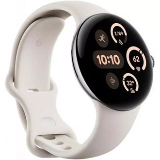 Смарт-часы Google Pixel Watch 3 41 mm Wi-Fi Polished Silver Aluminum Case/Porcelain Active Band - фото 3