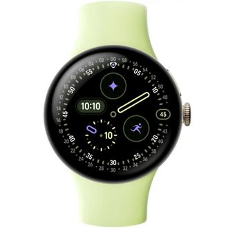 Смарт-часы Google Pixel Watch 4 41mm Wi-Fi Champagne Gold Aluminum case/Lemongrass Active Band - фото 2