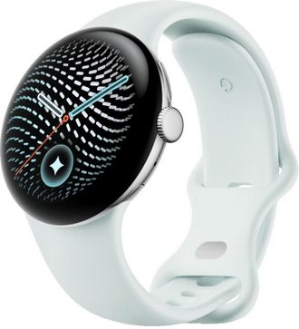 Смарт-часы Google Pixel Watch 5 41mm Wi-Fi Polished Silver / Fog Active Band (JP) - фото 1