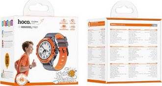 Дитячий смарт-годинник Hoco Y107 4G Orange - фото 5