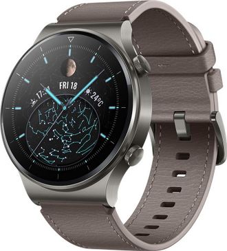 Смарт-часы Huawei Watch GT 2 Pro B19 Leather Brand Nebula Grey - фото 1