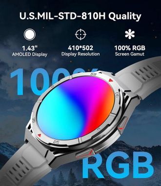 Смарт-часы Oukitel BT12 Grey - фото 3