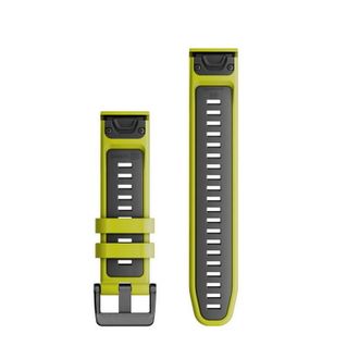 Ремінець Garmin QuickFit 22 Watch Bands Electric Lime/Graphite Silicone (010-13280-03) - фото 2