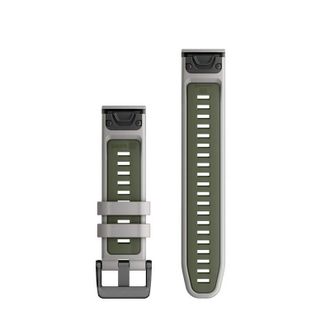 Ремінець Garmin QuickFit 22 Watch Bands Fog Grey/Moss Silicone (010-13280-08) - фото 2