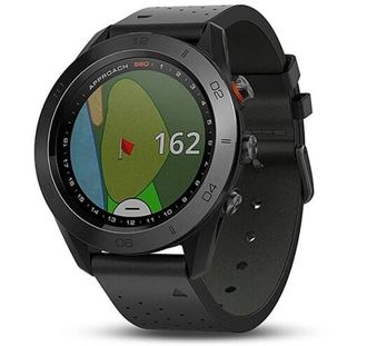 Смарт-часы Garmin Approach S60 Premium Black Ceramic Bezel with Black Leather Band (010-01702-03) - фото 2