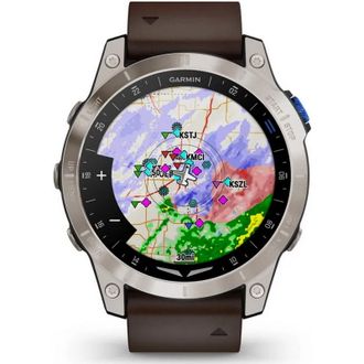 Смарт-часы Garmin D2 Mach 1 Aviator Smartwatch with Oxford Brown Leather Band (010-02582-54/55) - фото 3 Смарт-часы Garmin D2 Mach 1 Aviator Smartwatch with Oxford Brown Leather Band (010-02582-54/55) - фото 3