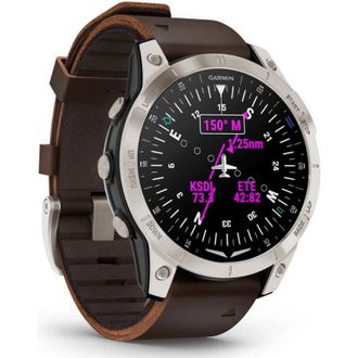 Смарт-часы Garmin D2 Mach 1 Aviator Smartwatch with Oxford Brown Leather Band (010-02582-54/55) - фото 2 Смарт-часы Garmin D2 Mach 1 Aviator Smartwatch with Oxford Brown Leather Band (010-02582-54/55) - фото 2