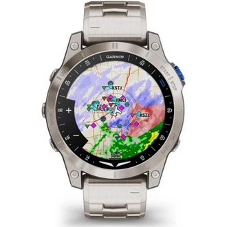 Смарт-годинник Garmin D2 Mach 1 Aviator Smartwatch with Vented Titanium Bracelet (010-02582-50/51) - фото 2 Смарт-годинник Garmin D2 Mach 1 Aviator Smartwatch with Vented Titanium Bracelet (010-02582-50/51) - фото 2