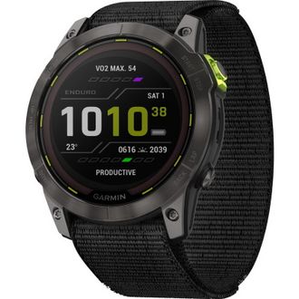 Смарт-годинник Garmin Enduro 2 Sapphire Carbon Gray DLC Titanium with Black UltraFit Nylon Strap (010-02754-13) - фото 1 Смарт-годинник Garmin Enduro 2 Sapphire Carbon Gray DLC Titanium with Black UltraFit Nylon Strap (010-02754-13) - фото 1
