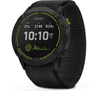 Смарт-годинник Garmin Enduro Carbon Gray Titanium with Black UltraFit Nylon Strap (010-02408-01/11) - фото 1 Смарт-годинник Garmin Enduro Carbon Gray Titanium with Black UltraFit Nylon Strap (010-02408-01/11) - фото 1