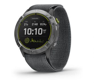 Смарт-годинник Garmin Enduro Steel with Gray UltraFit Nylon Strap (010-02408-00/10) - фото 1 Смарт-годинник Garmin Enduro Steel with Gray UltraFit Nylon Strap (010-02408-00/10) - фото 1