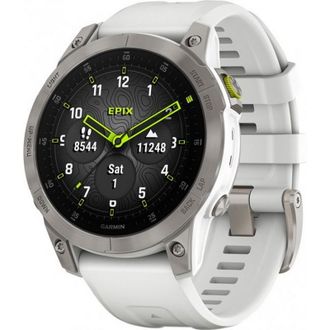 Смарт-годинник Garmin Epix (Gen 2) Sapphire - White Titanium (010-02582-20/21) - фото 1 Смарт-годинник Garmin Epix (Gen 2) Sapphire - White Titanium (010-02582-20/21) - фото 1