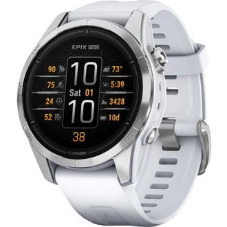 Смарт-годинник Garmin Epix Pro Gen 2 42mm Silver with Whitestone Band (010-02802-00/01) - фото 1