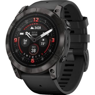 Смарт-годинник Garmin Epix Pro Gen 2 51mm Sapphire Carbon Gray DLC Titanium with Black Silicone (010-02804-53) (UA) - фото 1