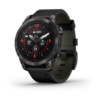 Смарт-годинник Garmin Epix Pro (Gen 2) Sapphire 47mm Carbon G. DLC Tit. with B. Leather Band (010-02803-30) - фото 1