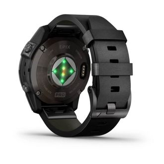 Смарт-годинник Garmin Epix Pro (Gen 2) Sapphire 47mm Carbon G. DLC Tit. with B. Leather Band (010-02803-30) - фото 2