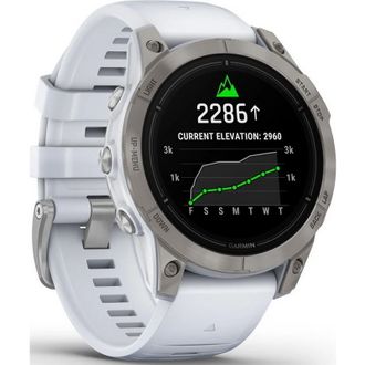 Смарт-годинник Garmin Epix Pro (Gen 2) Sapphire Edition | 47 mm Titanium with Whitestone Band (010-02803-21) - фото 3