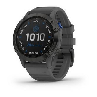 Смарт-годинник Garmin Fenix 6 Pro Solar Edition Black With Gray Band (010-02410-11/10) - фото 1 Смарт-годинник Garmin Fenix 6 Pro Solar Edition Black With Gray Band (010-02410-11/10) - фото 1