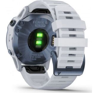 Смарт-годинник Garmin Fenix 6 Pro Solar Edition Mineral Blue with Whitestone Band (010-02410-19/18) - фото 2